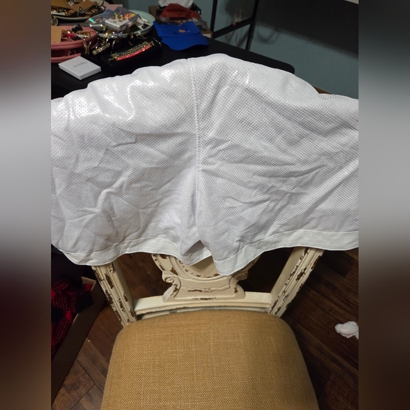 White/Silver Women's Shorts - Picture 5 of 7